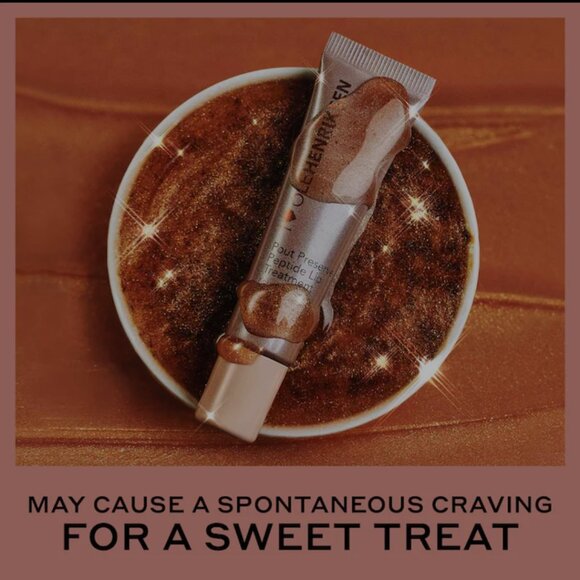 New/Sealed, Pout Preserve Peptide Glimmer Lip Treatment Crème Brûlée Glimmer - Picture 4 of 10